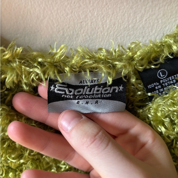 Green Fuzzy Retro Tank Top - Picture 6 of 9